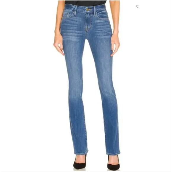 FRAME Denim Le Mini Boot Jeans in Poe 26 - Picture 1 of 9